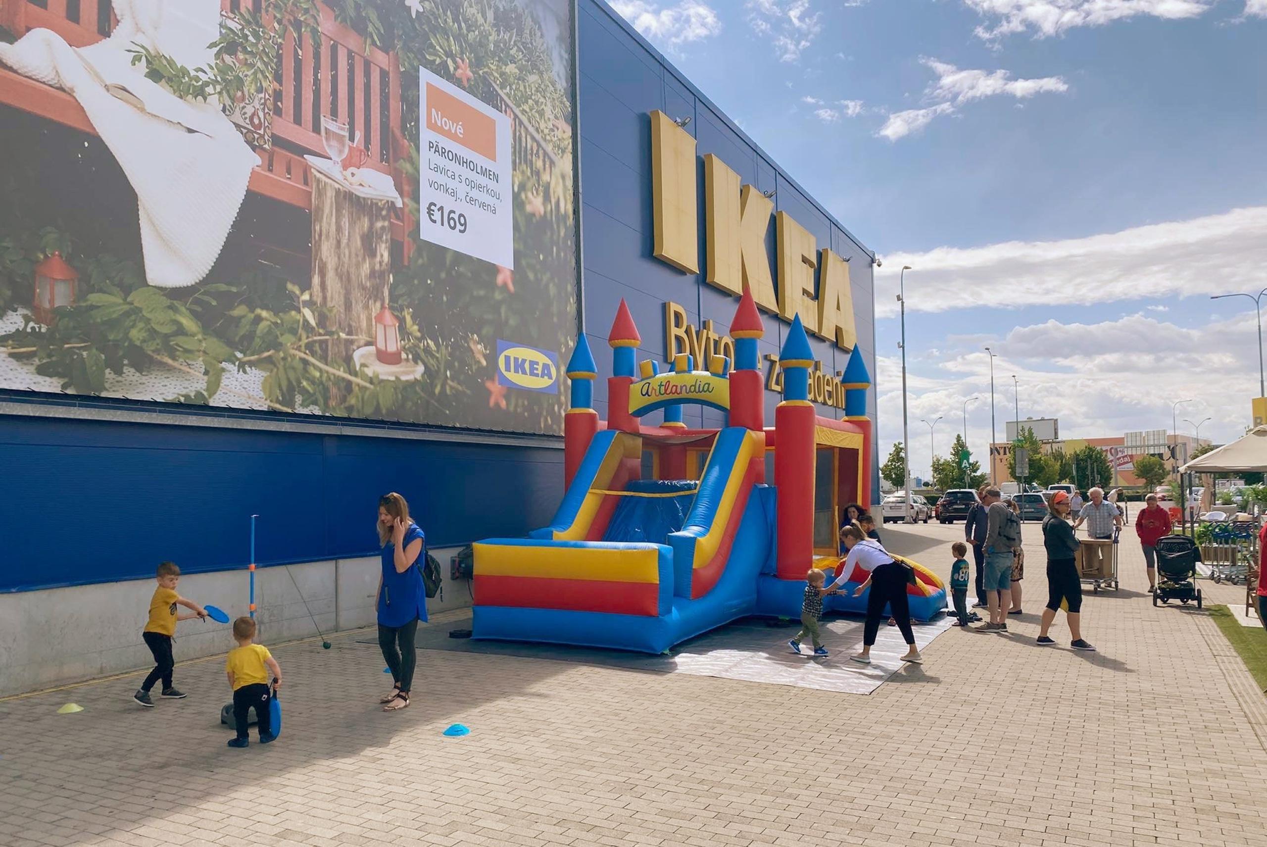 MDD IKEA, nafukovací hrad, eventová agentúra artlandia